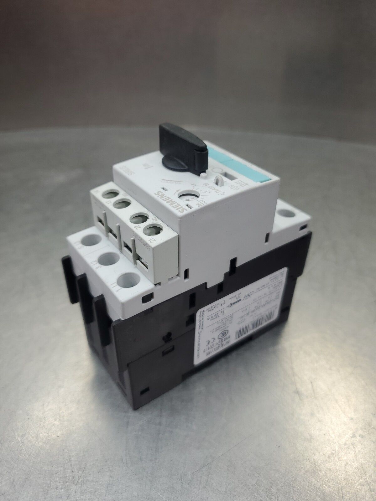 SIEMENS SIRIUS 3RV1021-1BA10 Motor Protection Circuit Breaker.              4C-1