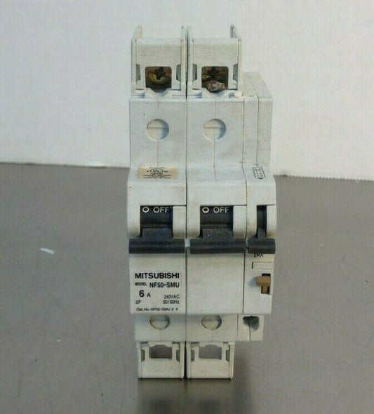 Mitsubishi Electric -  NF50-SMU 2 6 - 2P 6A No-Fuse Breaker - AX-05SMU        4D