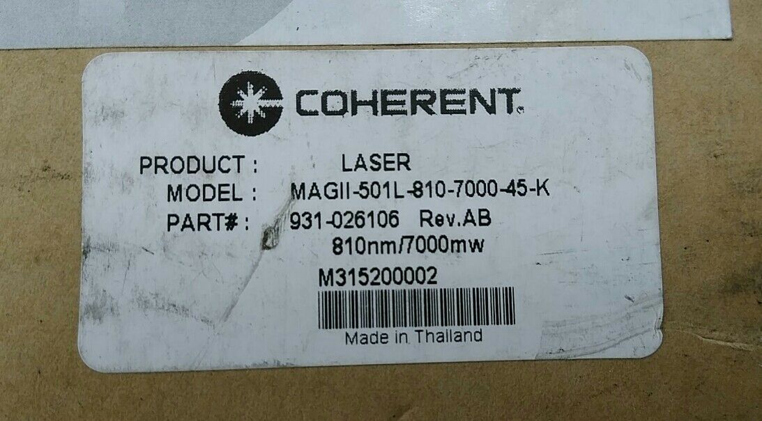 MAGII-501L-810-7000-45-K Lasiris Laser StockerYale Laser Diode Generator   5C