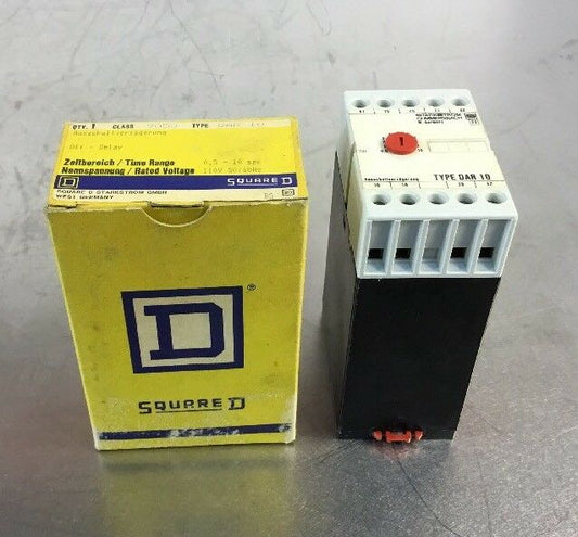 SQUARE D 9050-DAR10 Off-Delay Relay 110V 0.5-10 Sec.    4C