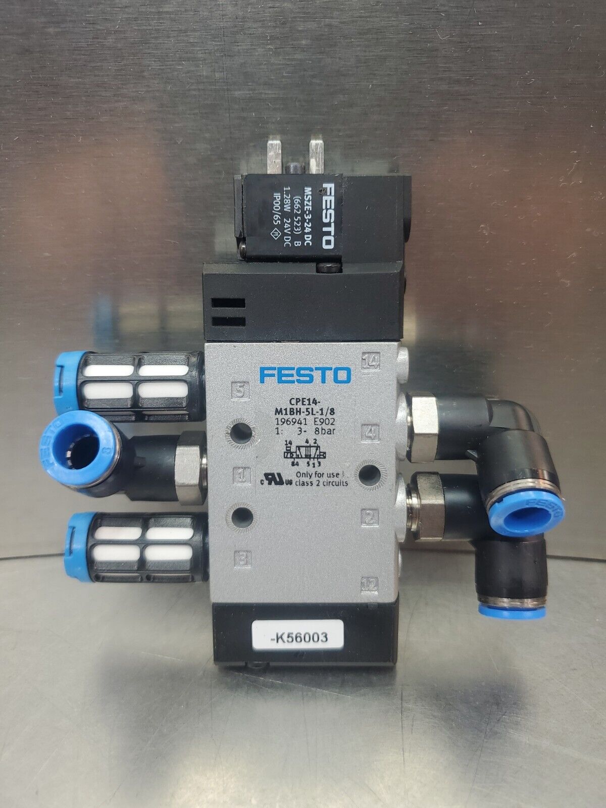 Festo CPE14-M1BH-5L-1/8 196941 Solenoid Valve.                               6-E