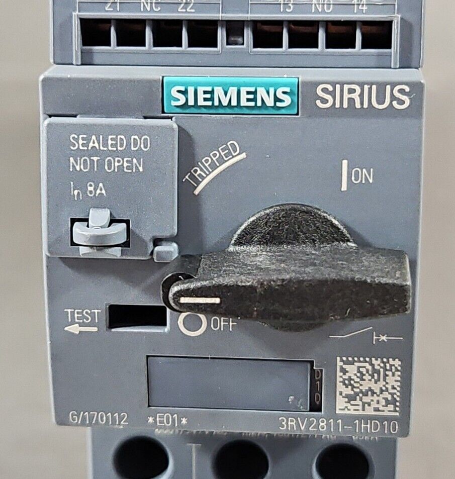 Siemens 3RV2811-1HD10 SIRIUS Circuit Breaker.                              4D-18