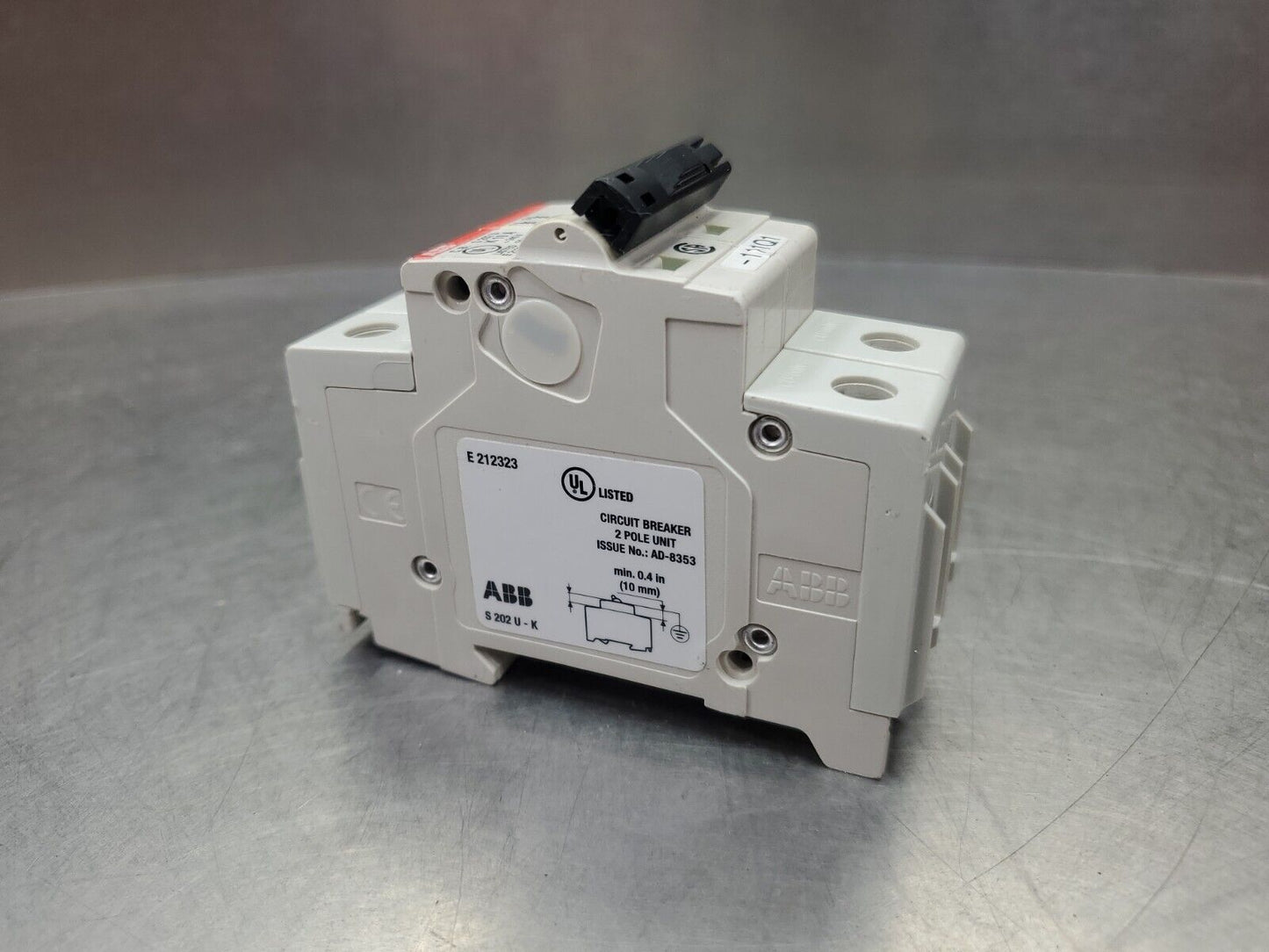 ABB S202 U K 10A 240V 2Pole Circuit Breaker.                                4C-1