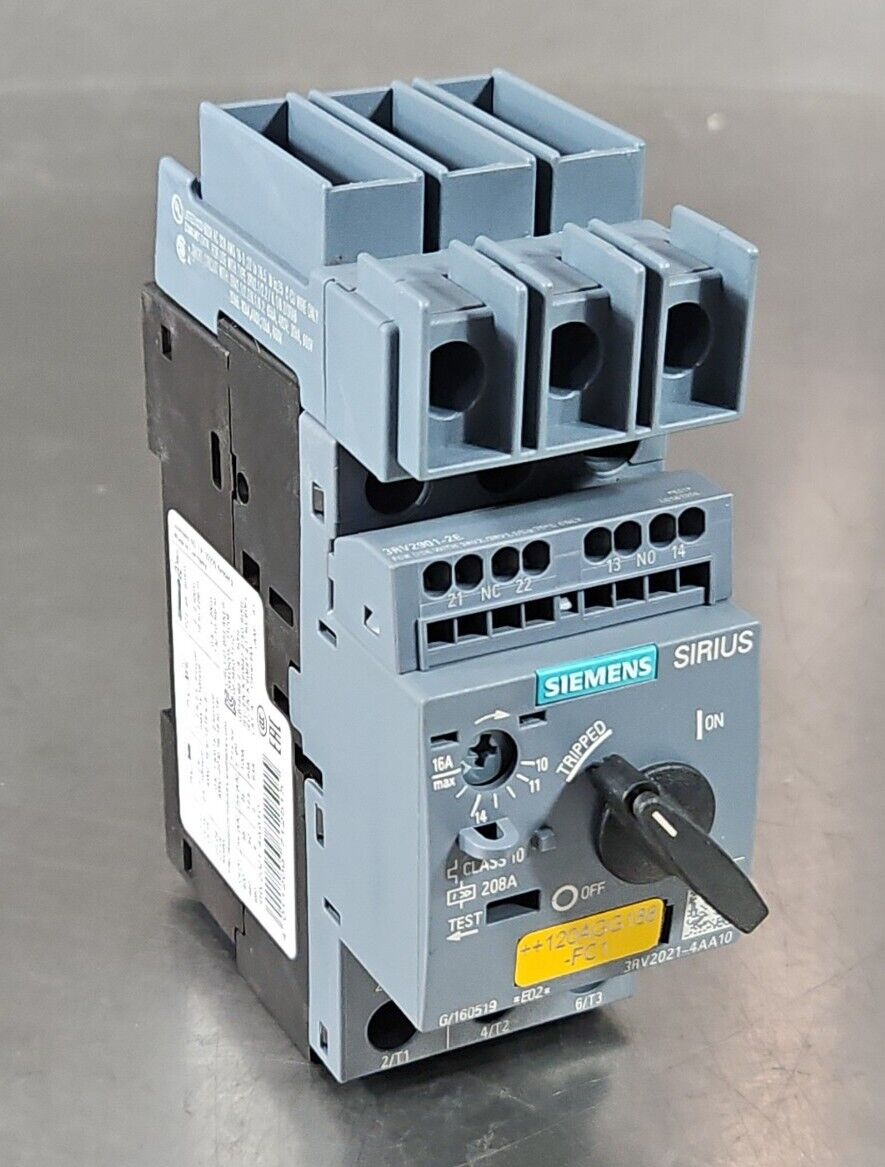 Siemens 3RV2021-4AA10 SIRUS Circuit Breaker.                               4E-26