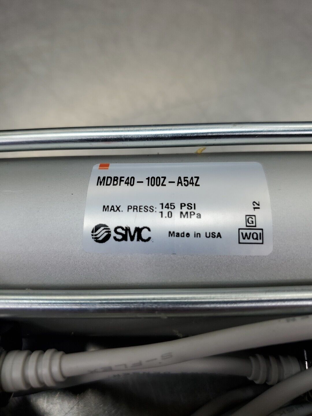 SMC MDBF40-100Z-A54Z Pressure Cylinder w/2-SMC D-A54 Reed Switches.        6B-14