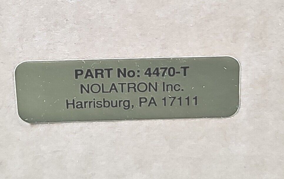 Nolatron Series 4470 Anti-Tiedown Switch Monitor.                       Loc3B-23