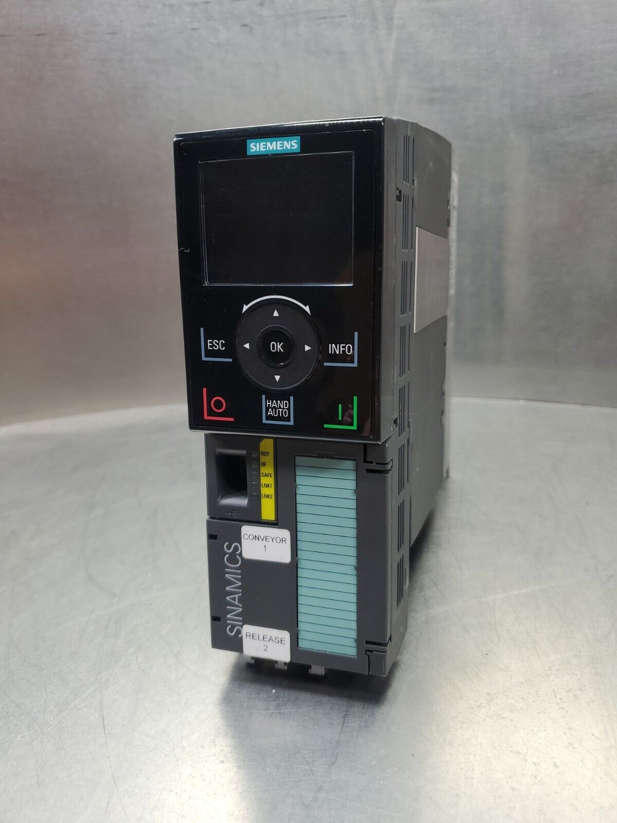 Siemens 6SL3210-1PE12-3UL1 (SINAMICS PM240-2) w/ IOP-2 HMI Panel          1D-0.