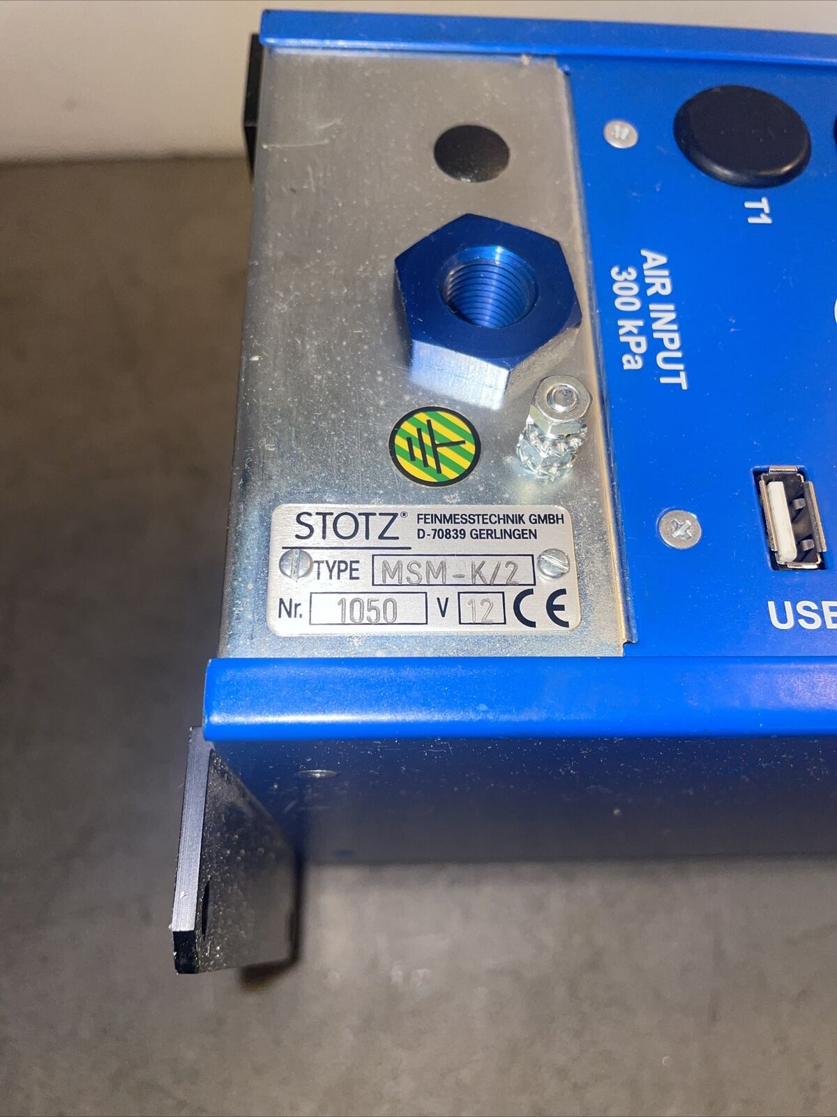 Blue Stotz Electronic Air Gauge, Model: MSM @2E