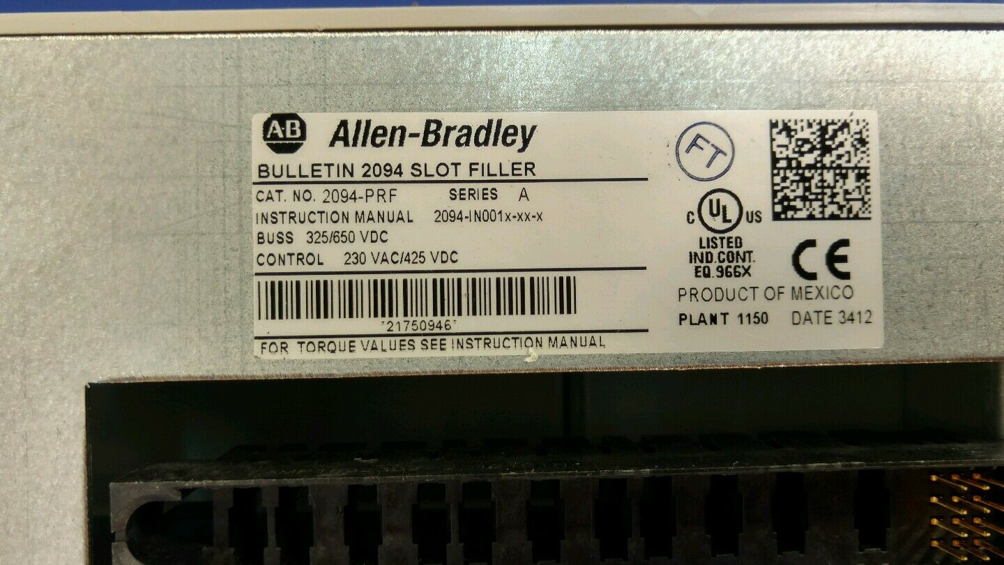 Allen Bradley 2094 Slot Filler 2094-PRF                              AUC