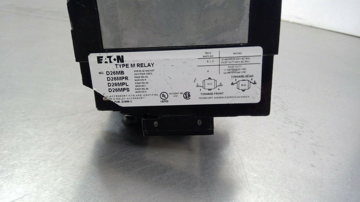 Eaton Cutler-Hammer D26MB Type M Relay 050419    4C