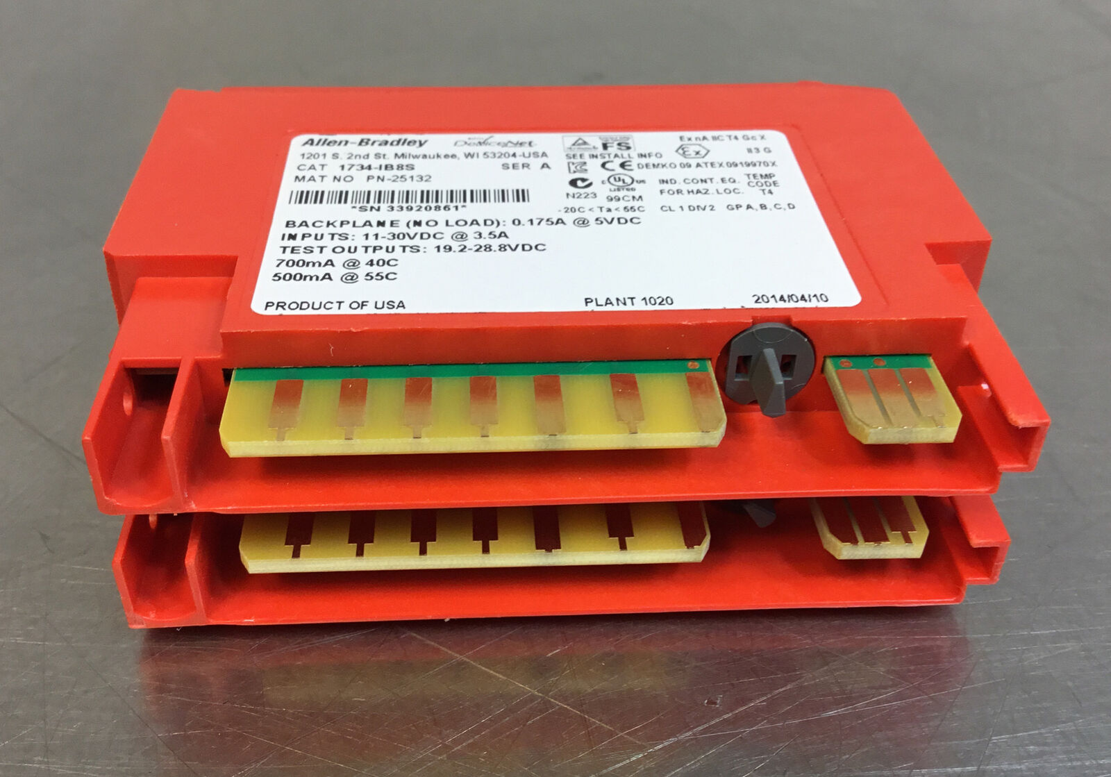 Allen-Bradley 1734-IB8S /A Safety Sinking Input Module 24 VDC 3E-17