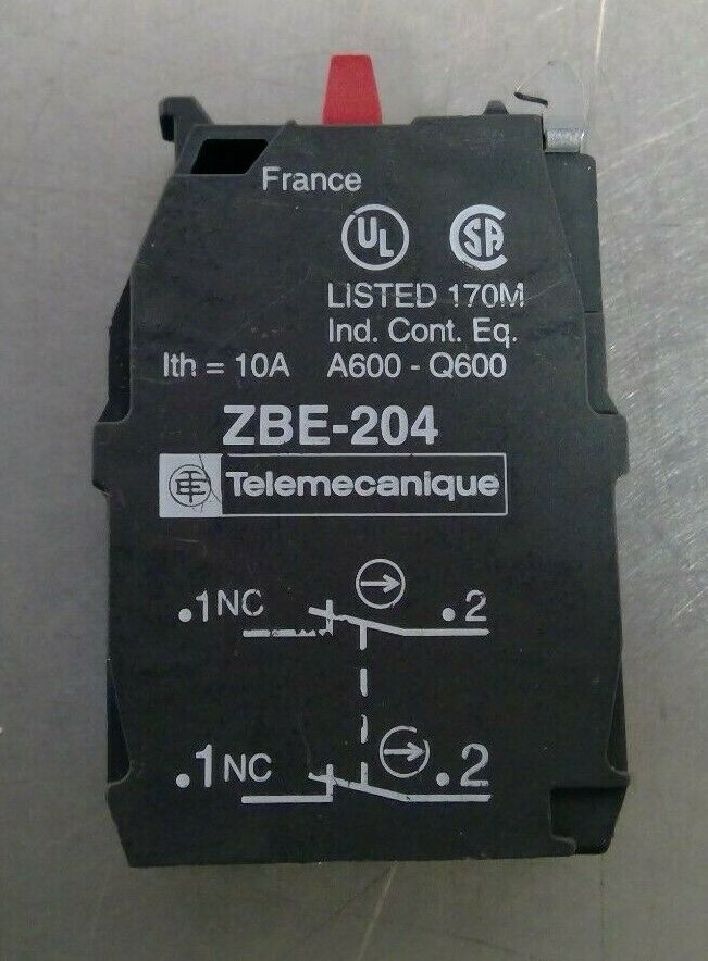 Telemecanique ZBE-204 Contact Block                                           4D