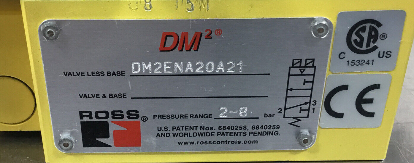 ROSS CONTROLS  DM2ENA20A21  Valve & Base.                                   6E-8