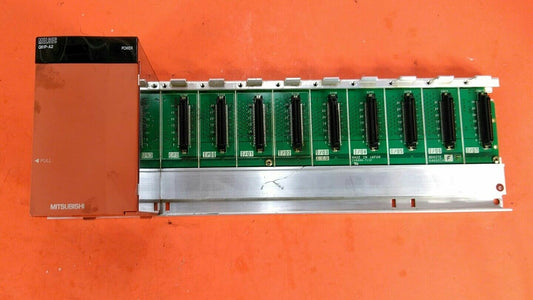 Mitsubishi Q38B / Q61P-A2 8-Slot Base Unit with Melsec Q61P-A2 Power Supply.  3A