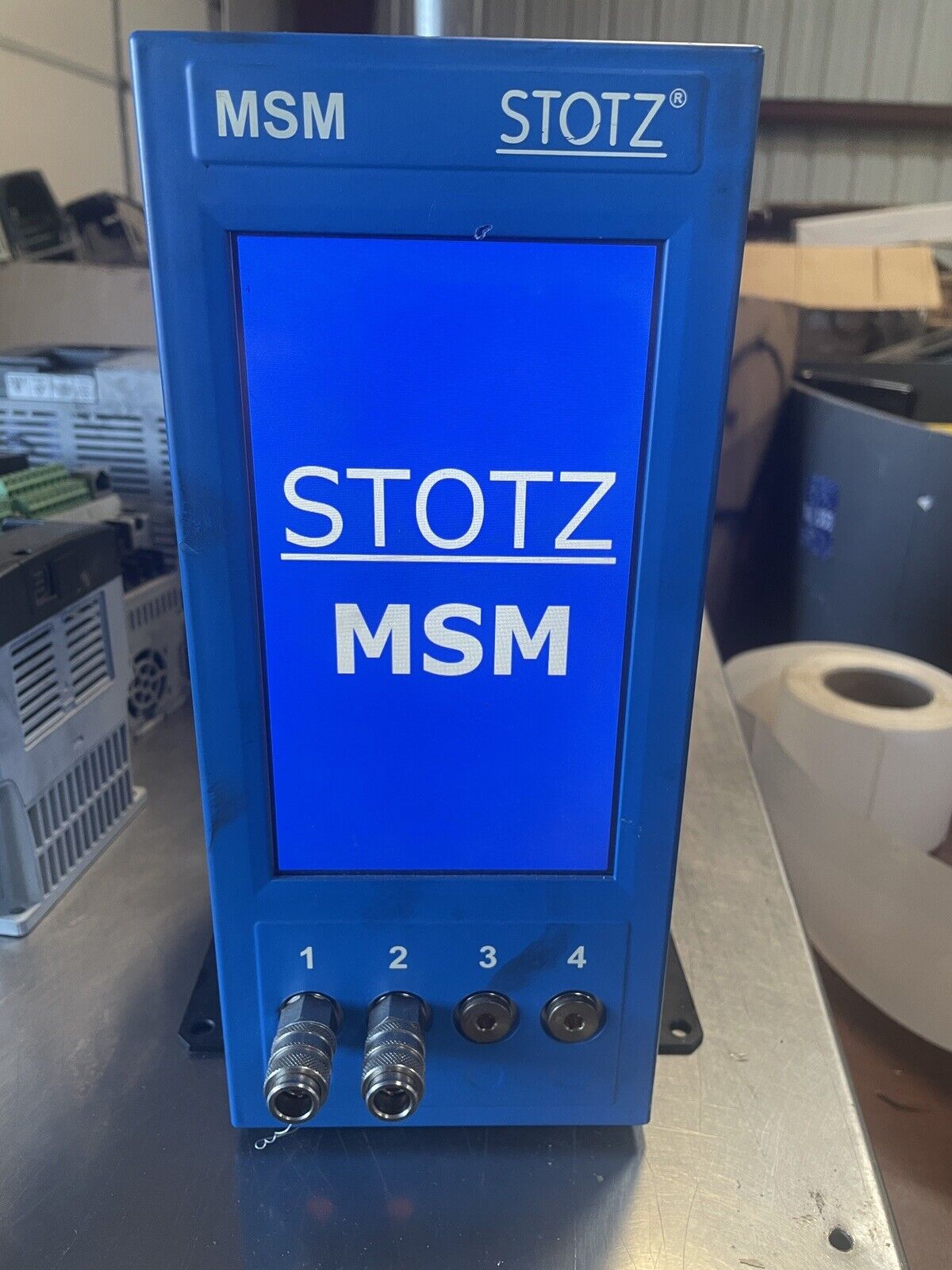 Blue Stotz Electronic Air Gauge, Model: MSM @2E