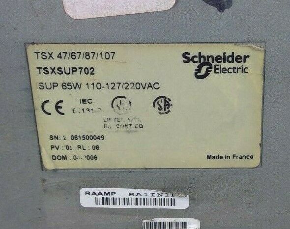 Schneider Electric / Telemecanique - TSXSUP702 Power Supply Module          4C