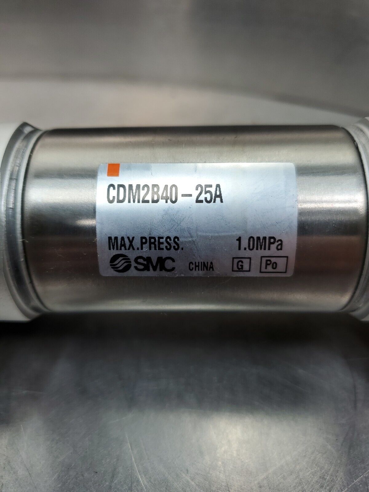 SMC CDM2B40-25A 1.0MPa MAX PRESS Hydraulic Cylinder w/JA40-14-140 Connector.  6E