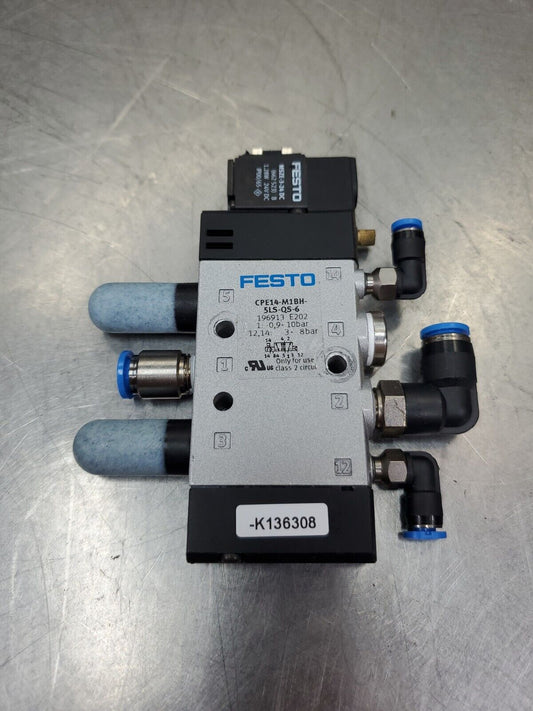 Festo CPE14-M1BH-5LS-QS-6 Solenoid Valve.                                 4C-3