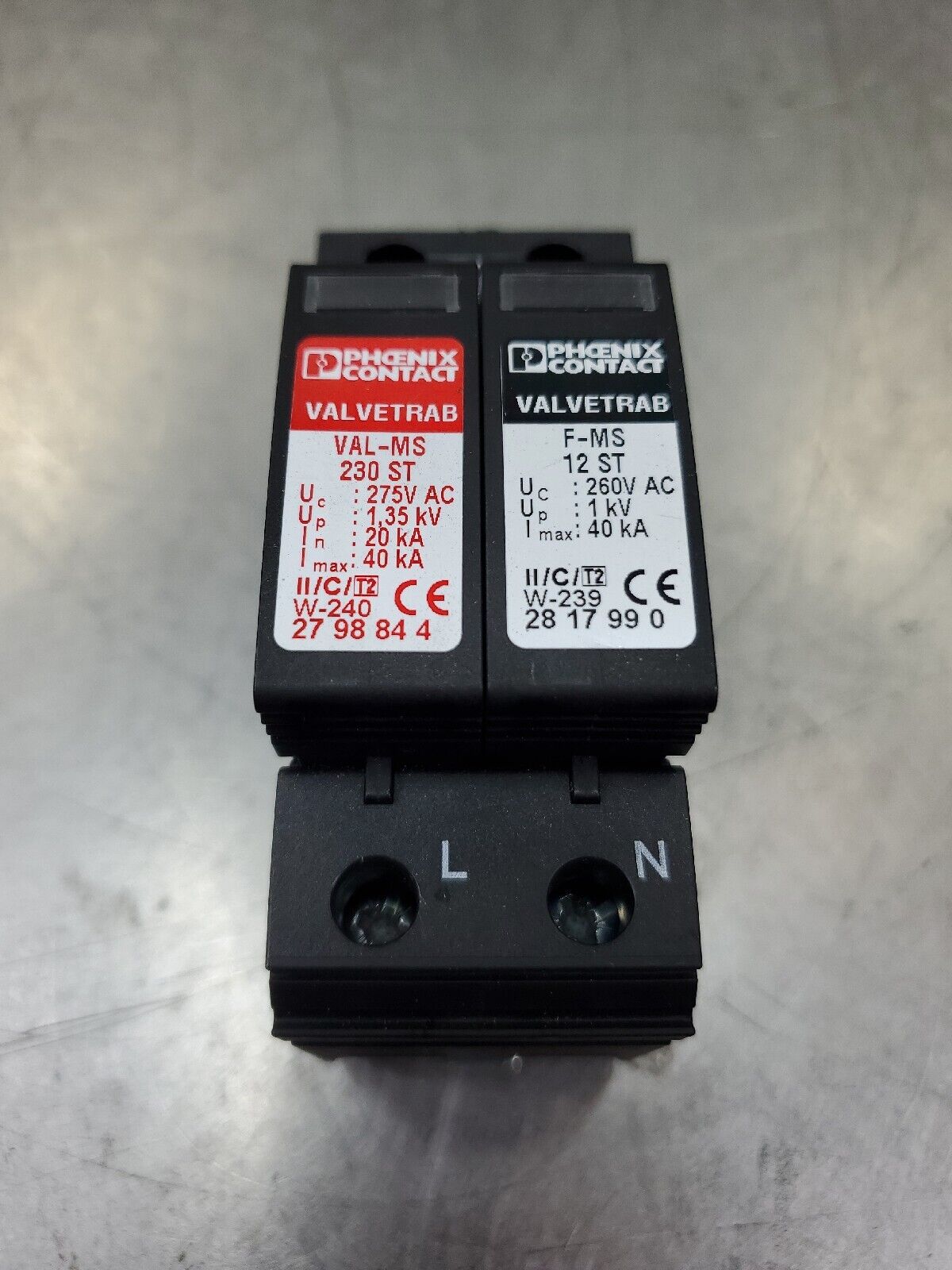 PHOENIX CONTACT VALVETRAB VAL-MS 230 ST/F-MS 12 ST Module.                 4E-23