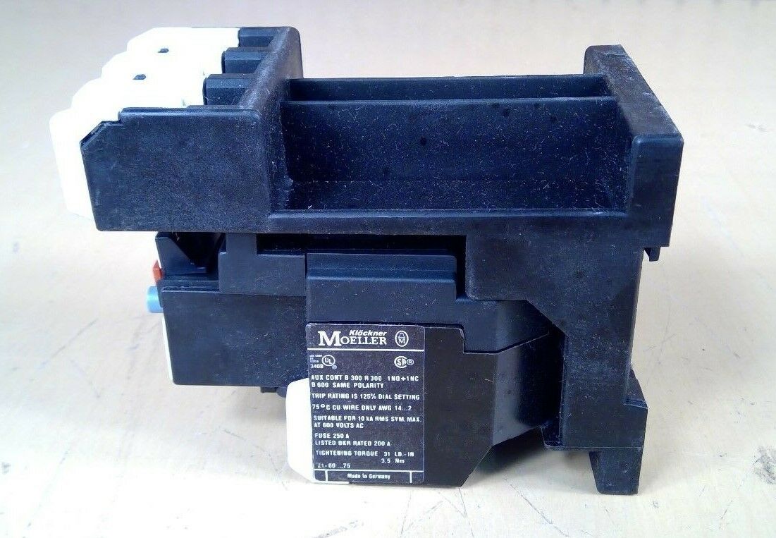 Klockner Moeller Z1-75 OVERLOAD RELAY 60-75A                              3D-5