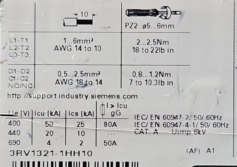 Siemens DS1e-xHF 2,4-8A  3RK1301-0BB10-0AB4 Motor Starter.              Loc1B-16