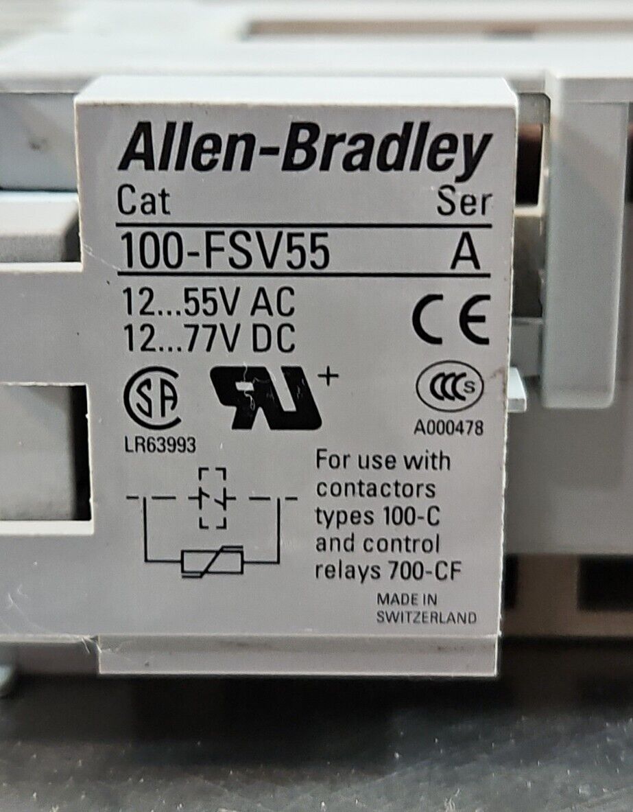 Allen-Bradley 100-C23D*01 Ser C Motor Starter with 100-FSV55/A.            4D-20