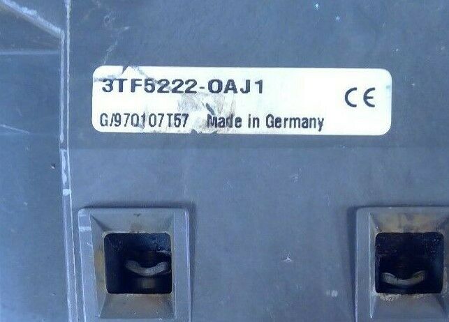 Siemens 3TF5222-0AJ1 3 Pole Contactor 3TF52                                   4H