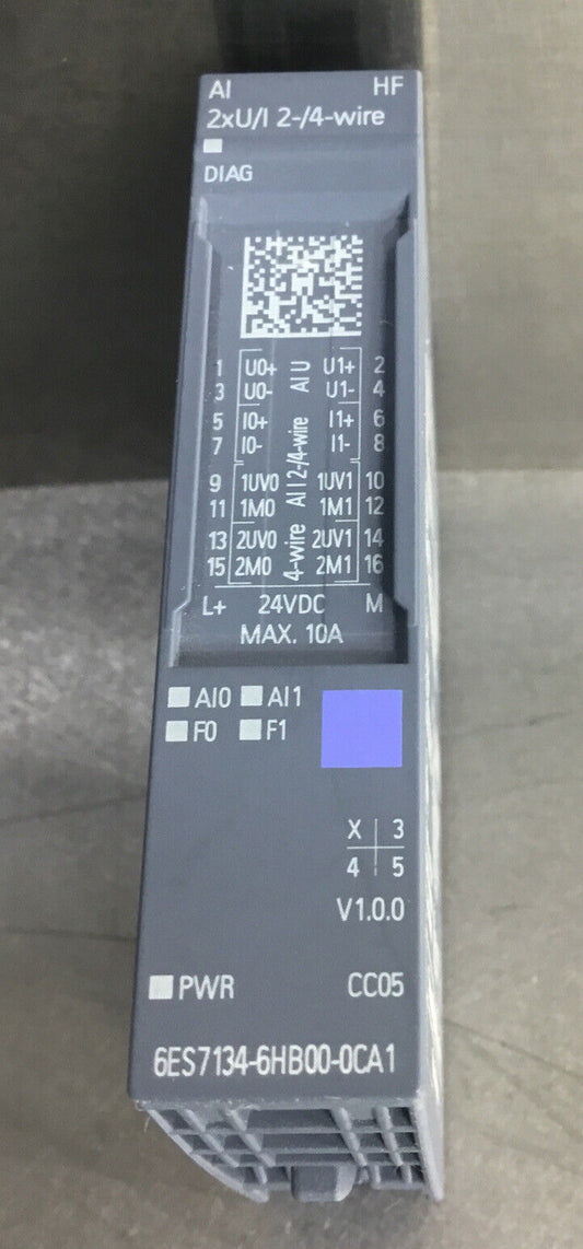 Siemens  6ES7 134-6HB00-0CA1  Input Module 24VDC  10A Max simatic S7      3E-25