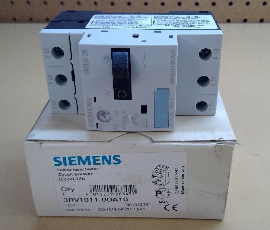 SIEMENS 3RV1011-0DA10 STARTER MOTOR PROTECTOR                               4E-8