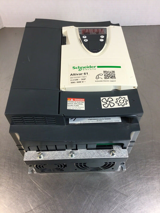 SCHNEIDER ELECTRIC ATV61HU22S6X Alto are Drive 2.2kW-3HP 500/600V~   1D