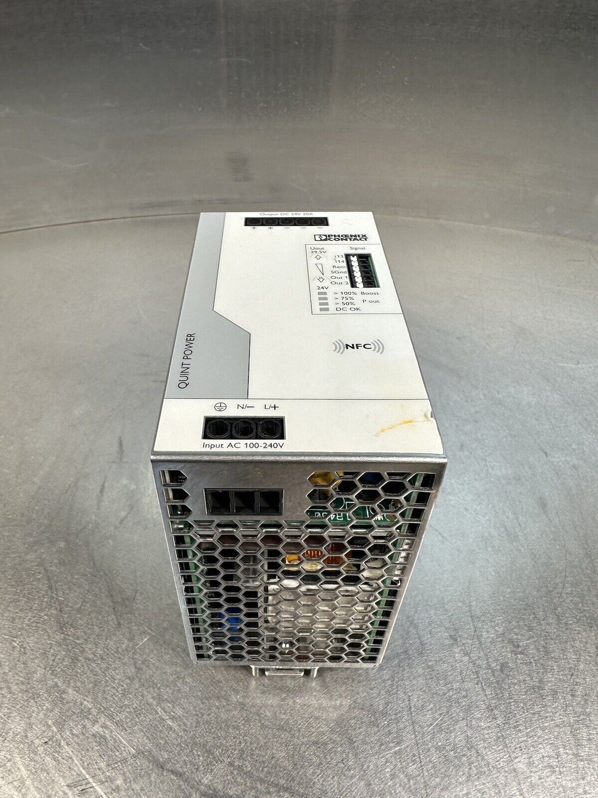 Phoenix Contact Model: QUINT4-PS/1AC/24DC/20  Power Supply: 2904602 (BIN-1.1.1)