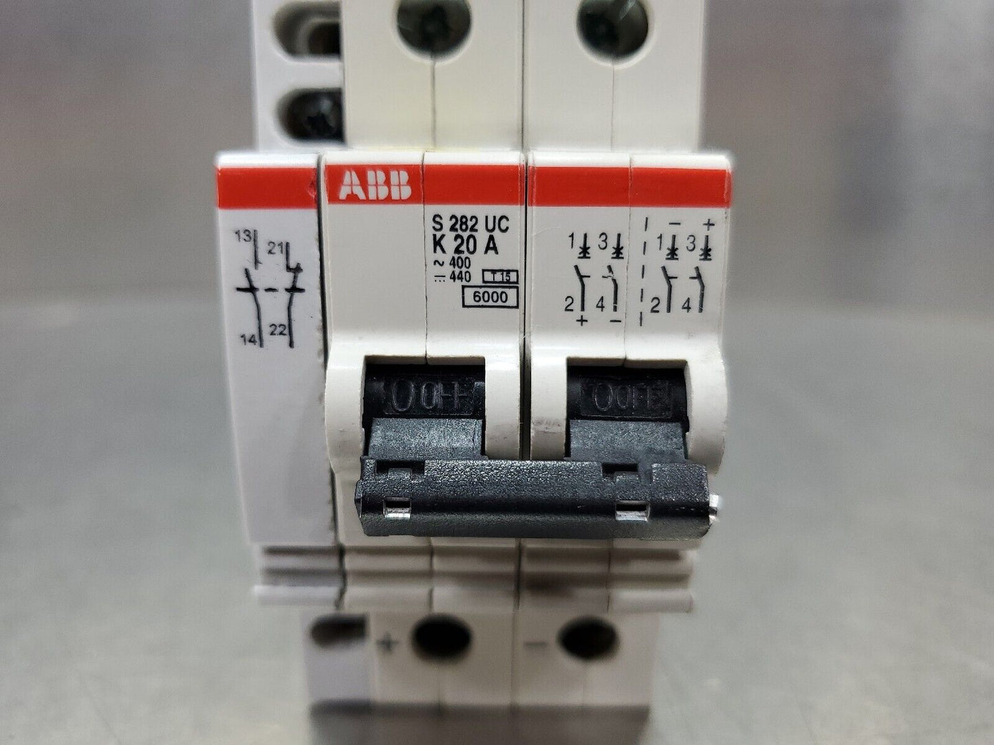 ABB S282-UC-K20A 400VAC/440VDC Circuit Breaker.                               4G