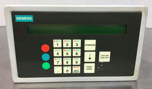 Siemens 549-301 Apogee Operator Interface Unit Smoke Control System.    2D