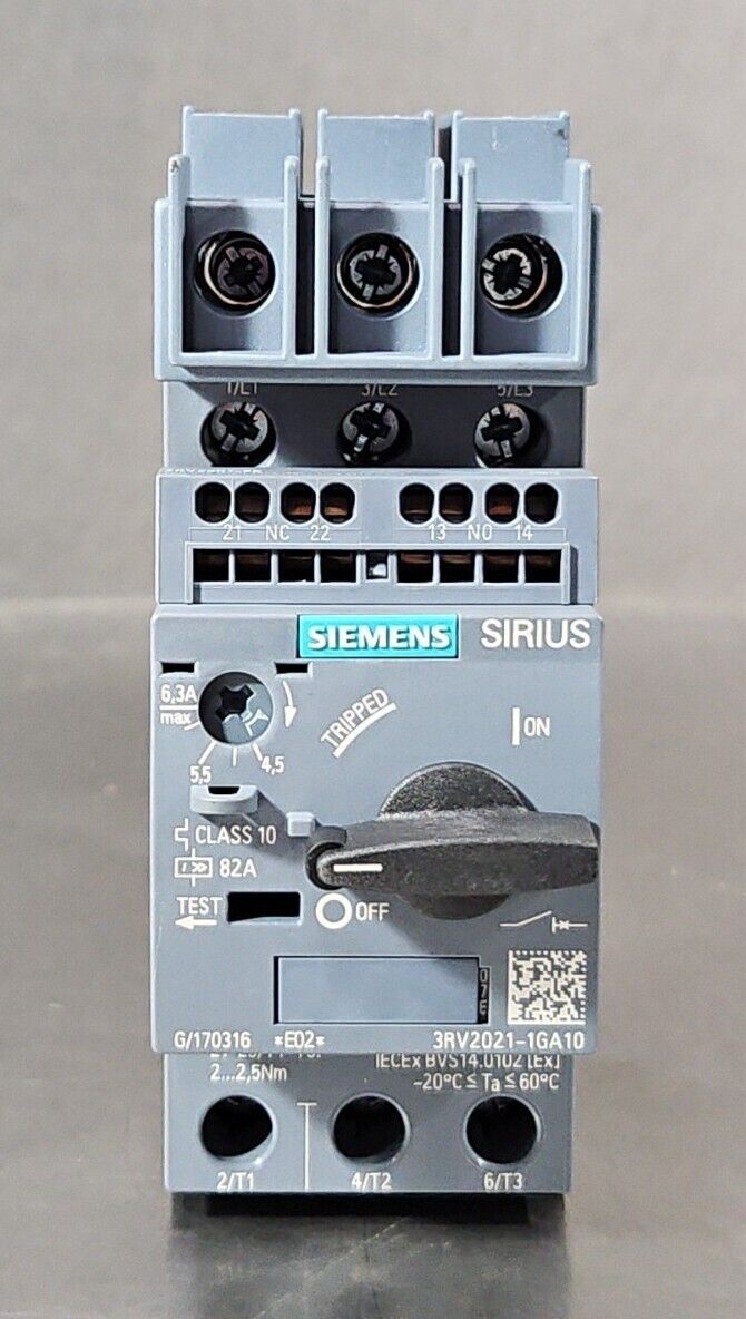 SIEMENS 3RV2021-1GA10 Circuit Breakers                                     4E-18