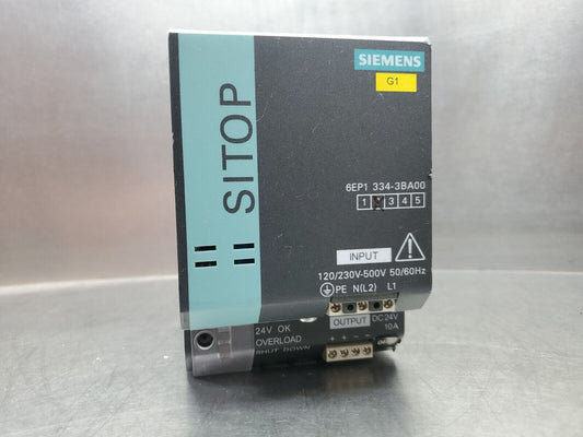 Siemens 6EP1334-3BA00 10A SITOP Power Supply Module.                        4D-1