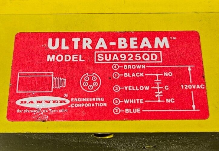 Banner SUA925QD Ultrasonic Photo Beam Sensor.                           Loc5E-18