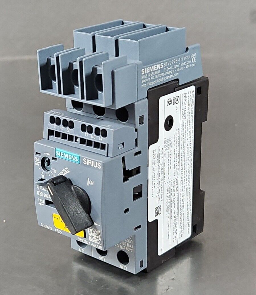 Siemens 3RV2021-4AA10 SIRUS Circuit Breaker.                               4E-26