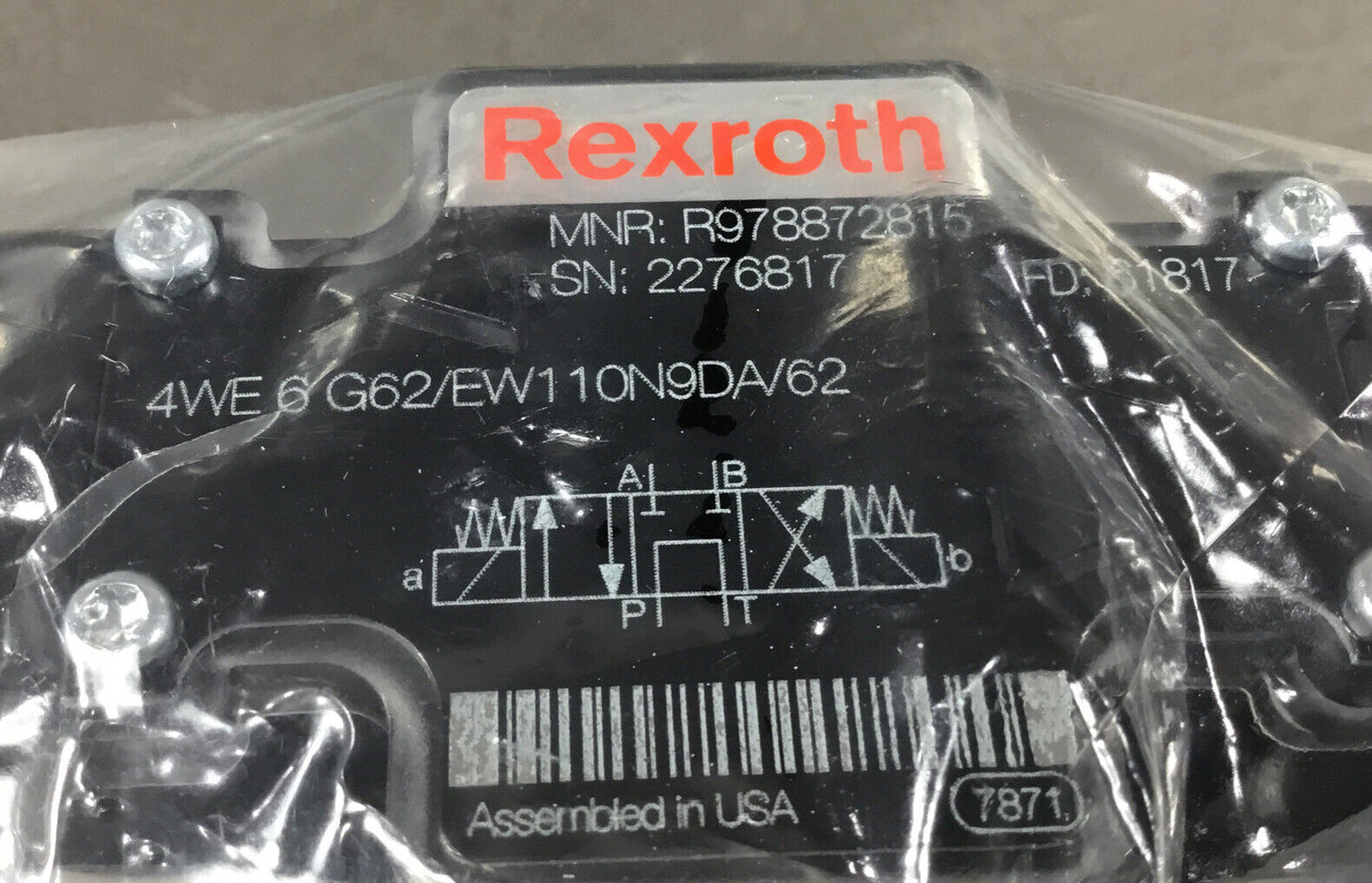 Rexroth  4WE6G62/EW110N9DA/62  Double Solenoid Valve     6D-12