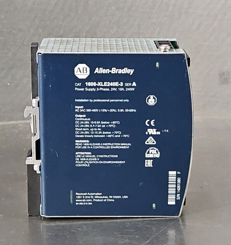 Allen-Bradley 1606-XLE240E-3 Ser A. Power Supply                           4E-18