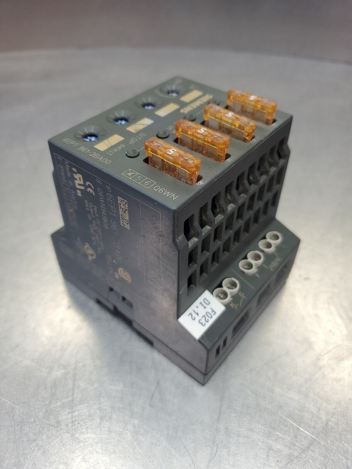 Siemens 1P 6EP1 961-2BA00 SITOP Fuse Module.                               3D-27