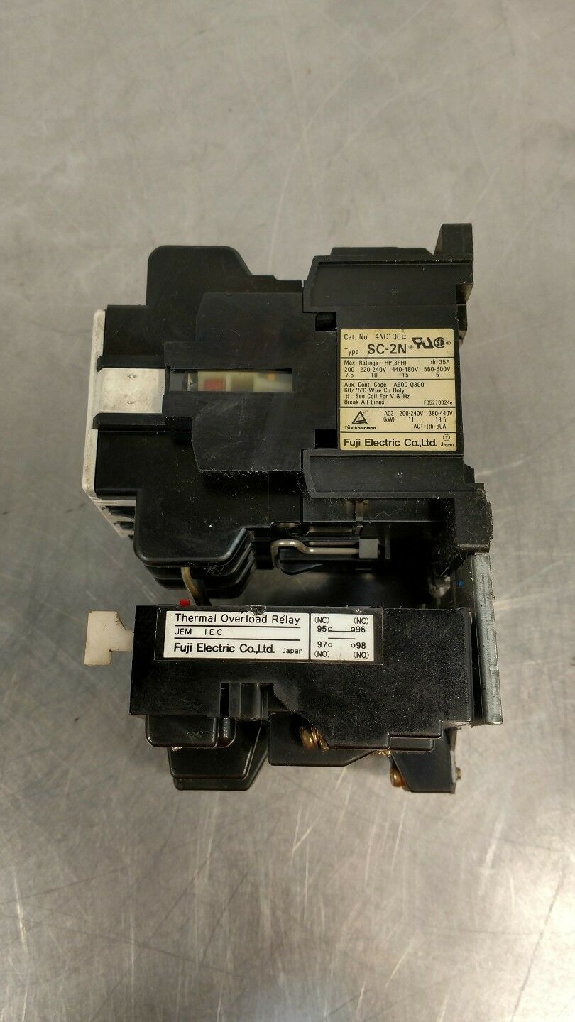 FUJI ELECTRIC SC-2N MAGNETIC CONTACTOR w/TK-5N Thermal Overload Relay ...