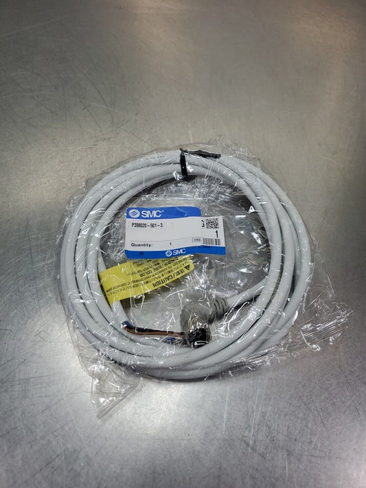 SMC P398020-501-3 PNEUMATIC REGULATOR POWER/SIGNAL CABLE, RIGHT ANGLE.      6E-2