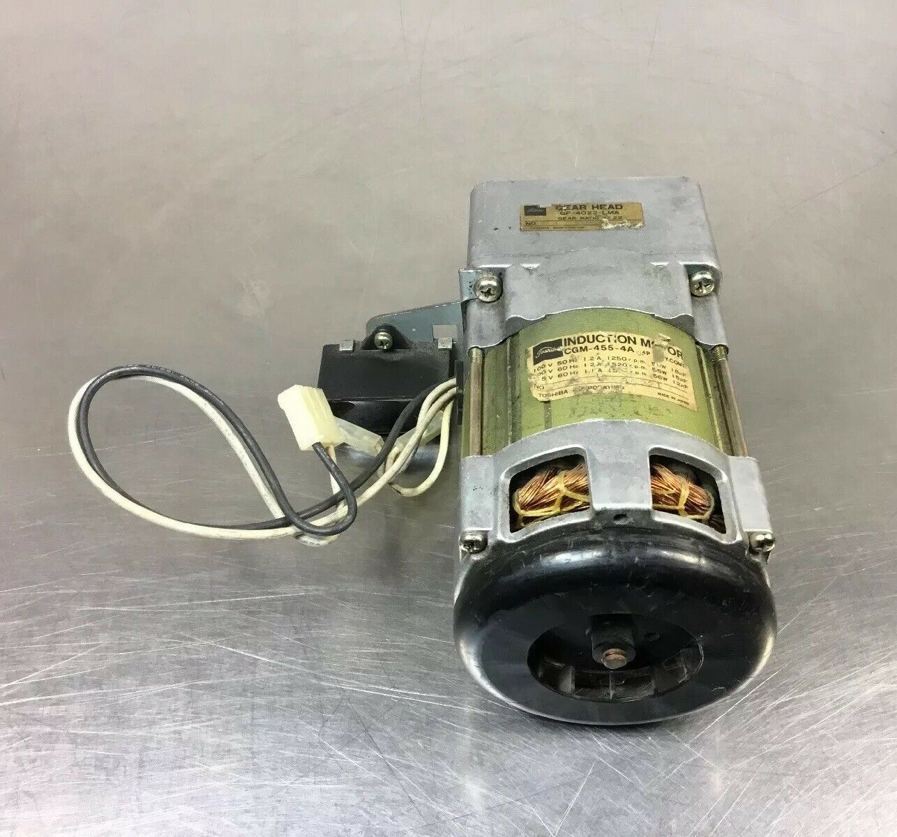 Toshiba Induction Motor CGM-455-4A + GF-4022-LMA Gear Head    1E