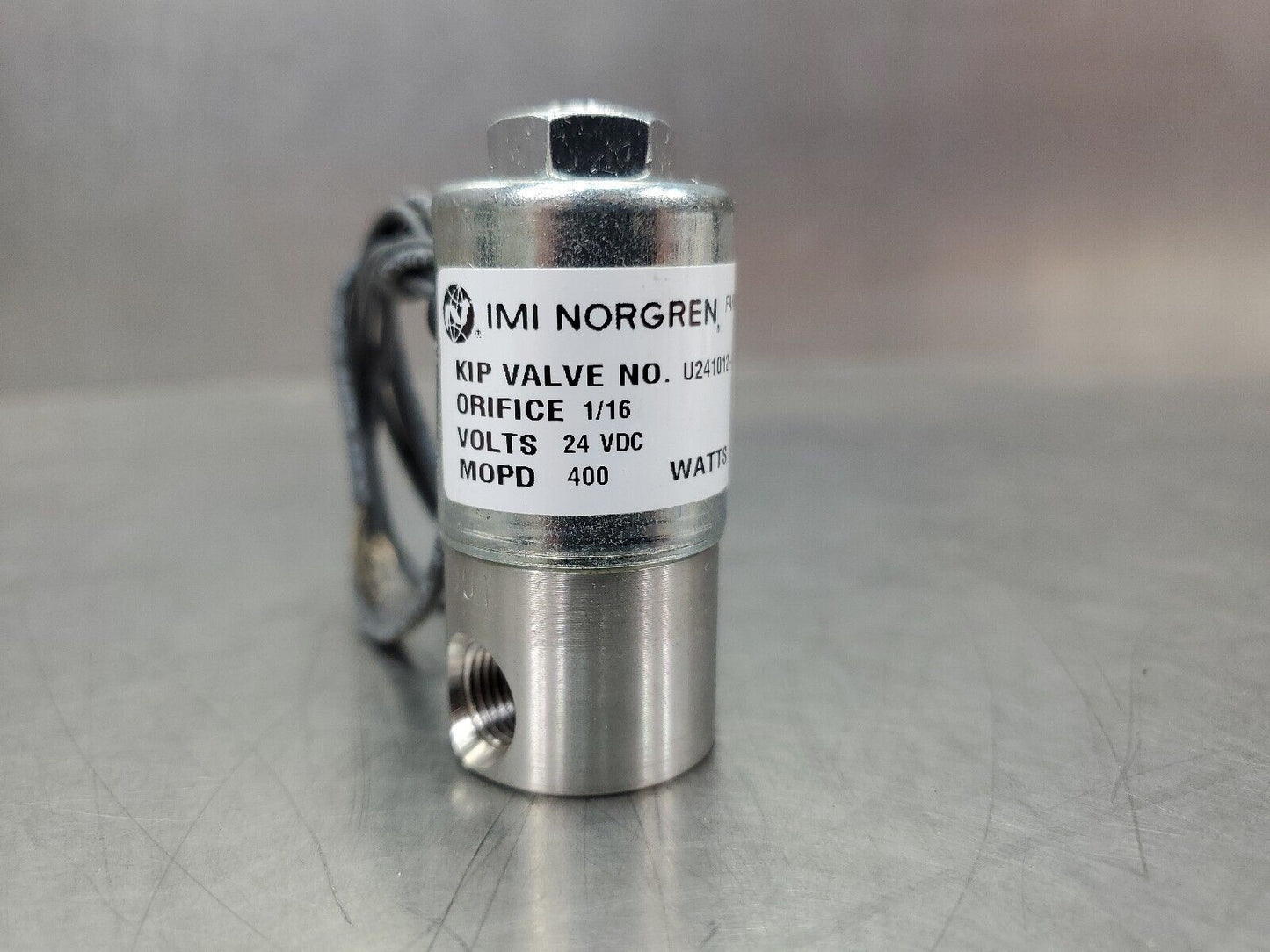 IMI NORGREN U241012-02 24VDC KIP VALVE.                                    6E-14