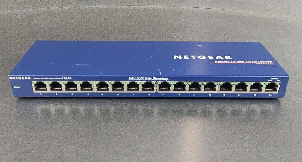 NetGear FS116 External 16-Port Ethernet Switch                         Loc 3C-11