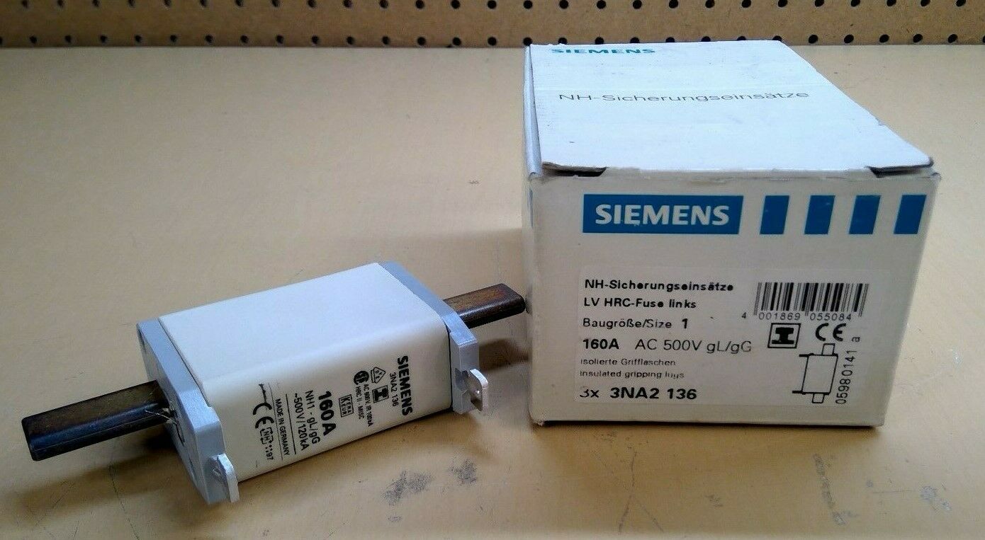 SIEMENS 3NA2 136 - LV HRC- FUSE LINK     (Box of 3)                           4C