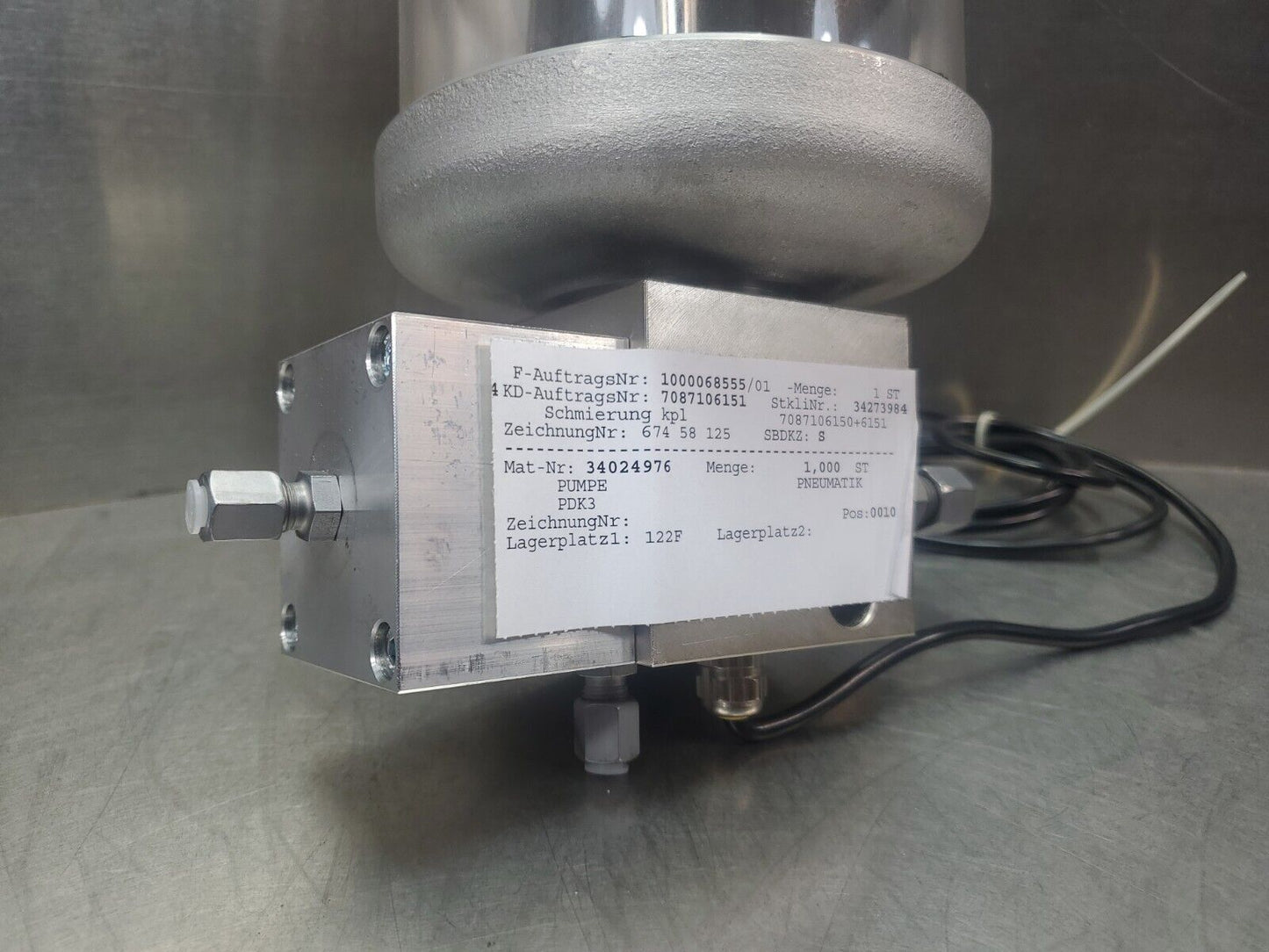 FESTO/REBS PDK-3/N1/1,5ccm (34024976) Pneumatic Pressure Cylinder.            6D