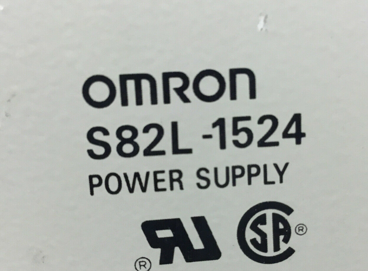 Omron Power Supply S82L-1524   100-120/200-240 VAC 24 VDC   4B