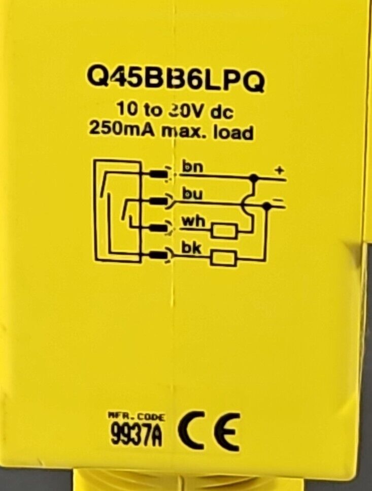 Banner Q45BB6LPQ Photoelectric Sensor.                                 Loc5D-19